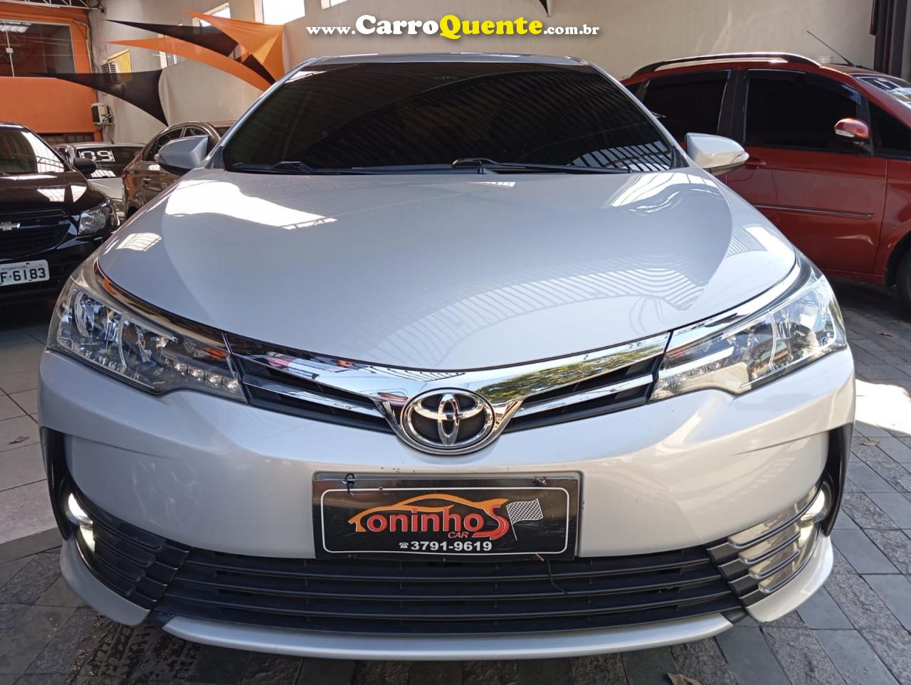 TOYOTA   COROLLA GLI 1.8 FLEX 16V  AUT.   PRATA 2018 1.8 FLEX - Loja