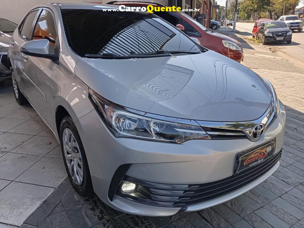 TOYOTA   COROLLA GLI 1.8 FLEX 16V  AUT.   PRATA 2018 1.8 FLEX - Loja