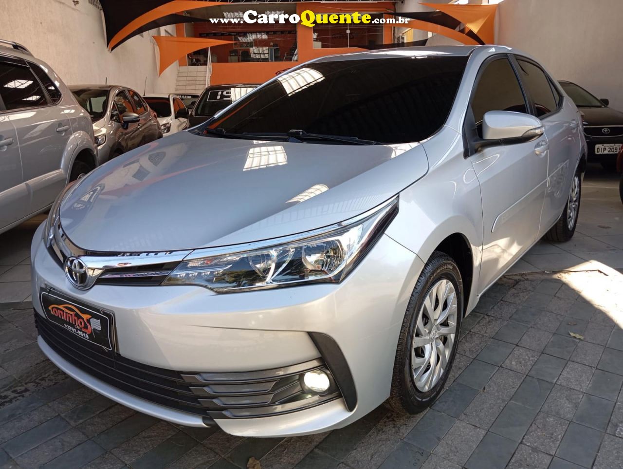 TOYOTA   COROLLA GLI 1.8 FLEX 16V  AUT.   PRATA 2018 1.8 FLEX - Loja