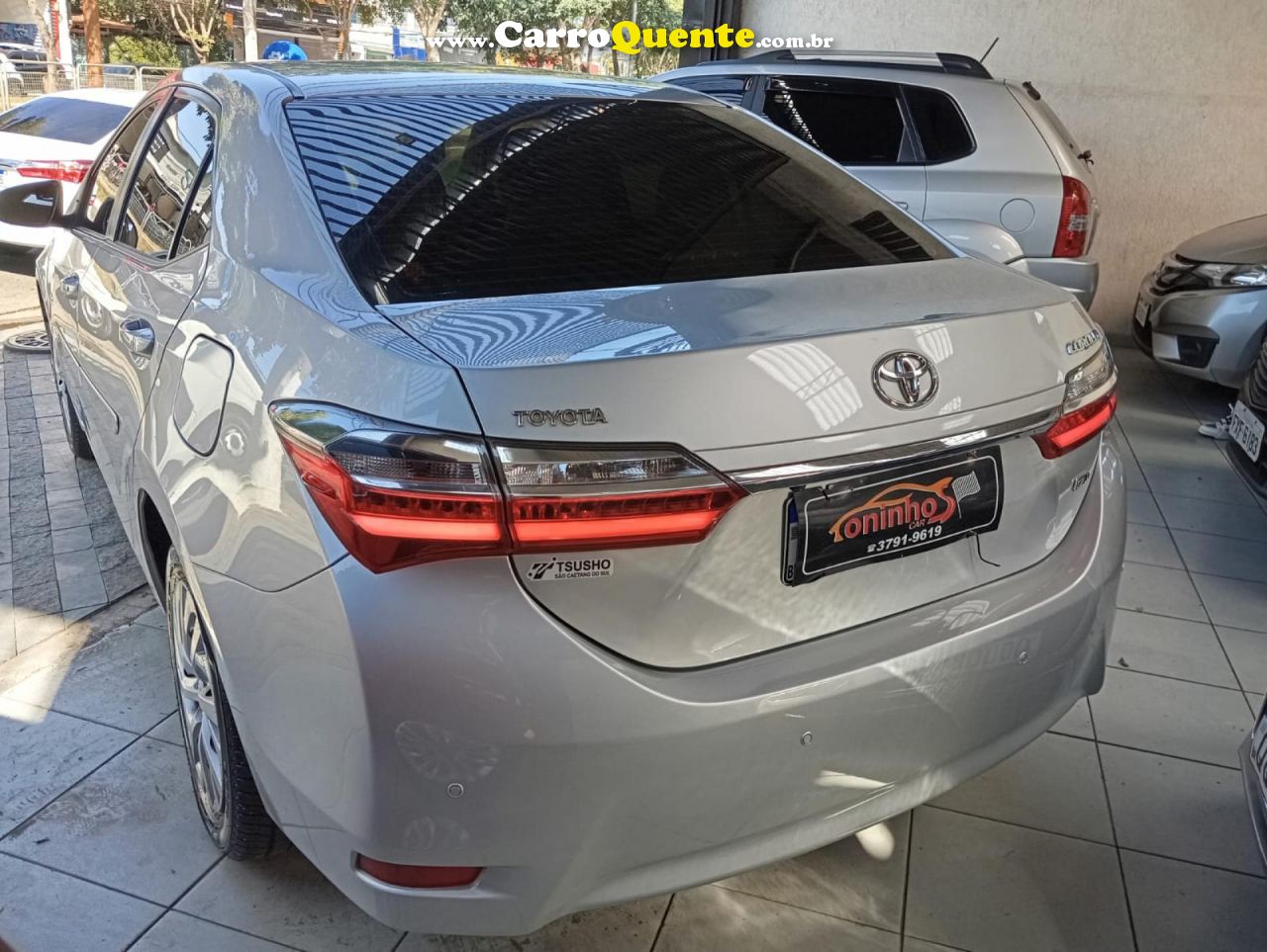 TOYOTA   COROLLA GLI 1.8 FLEX 16V  AUT.   PRATA 2018 1.8 FLEX - Loja