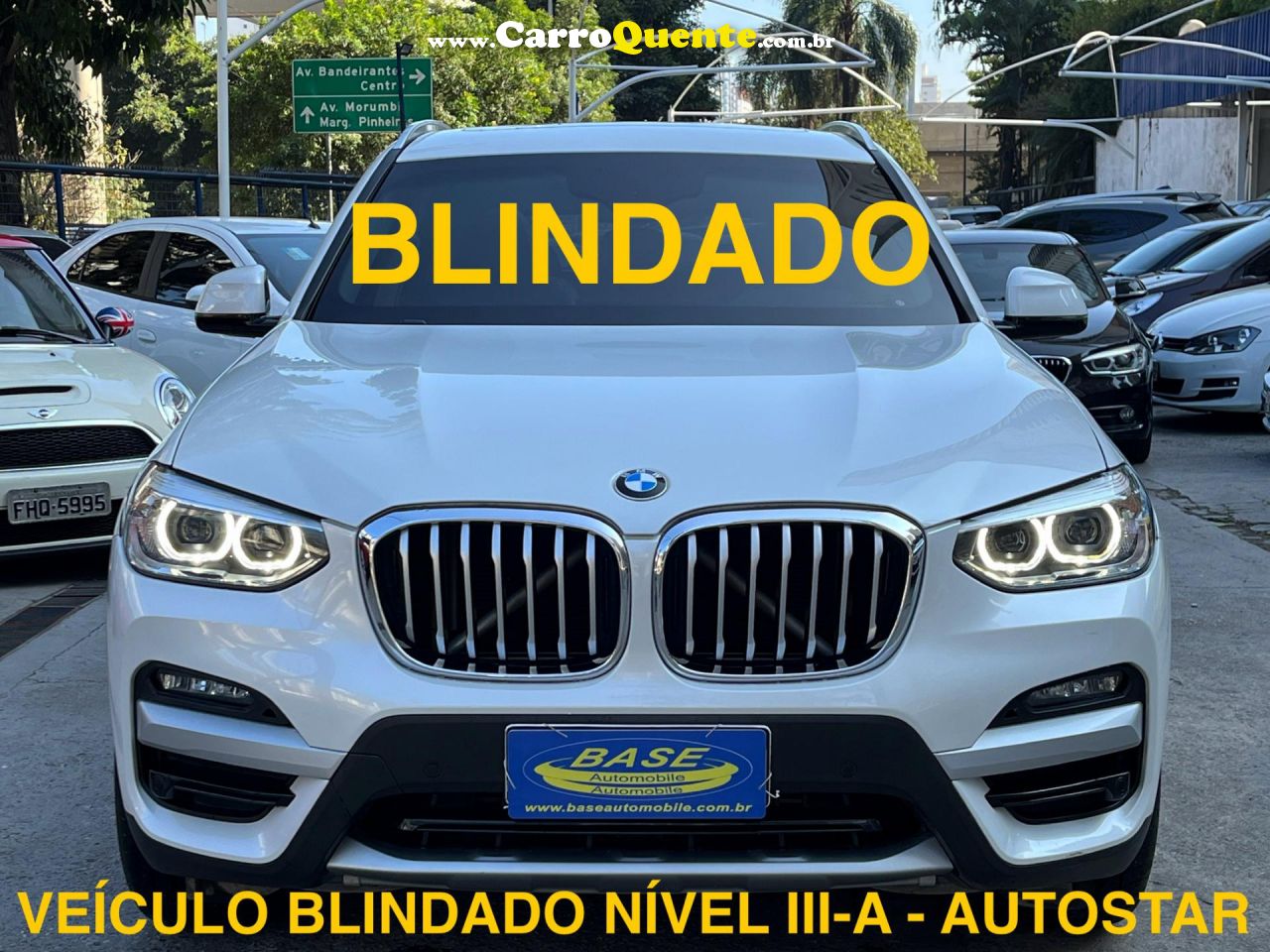 BMW   X3 XDRIVE 20I 2.0X-LINE BI-TB FLEX AUT.   BRANCO 2020 2.0 T FLEX - Loja