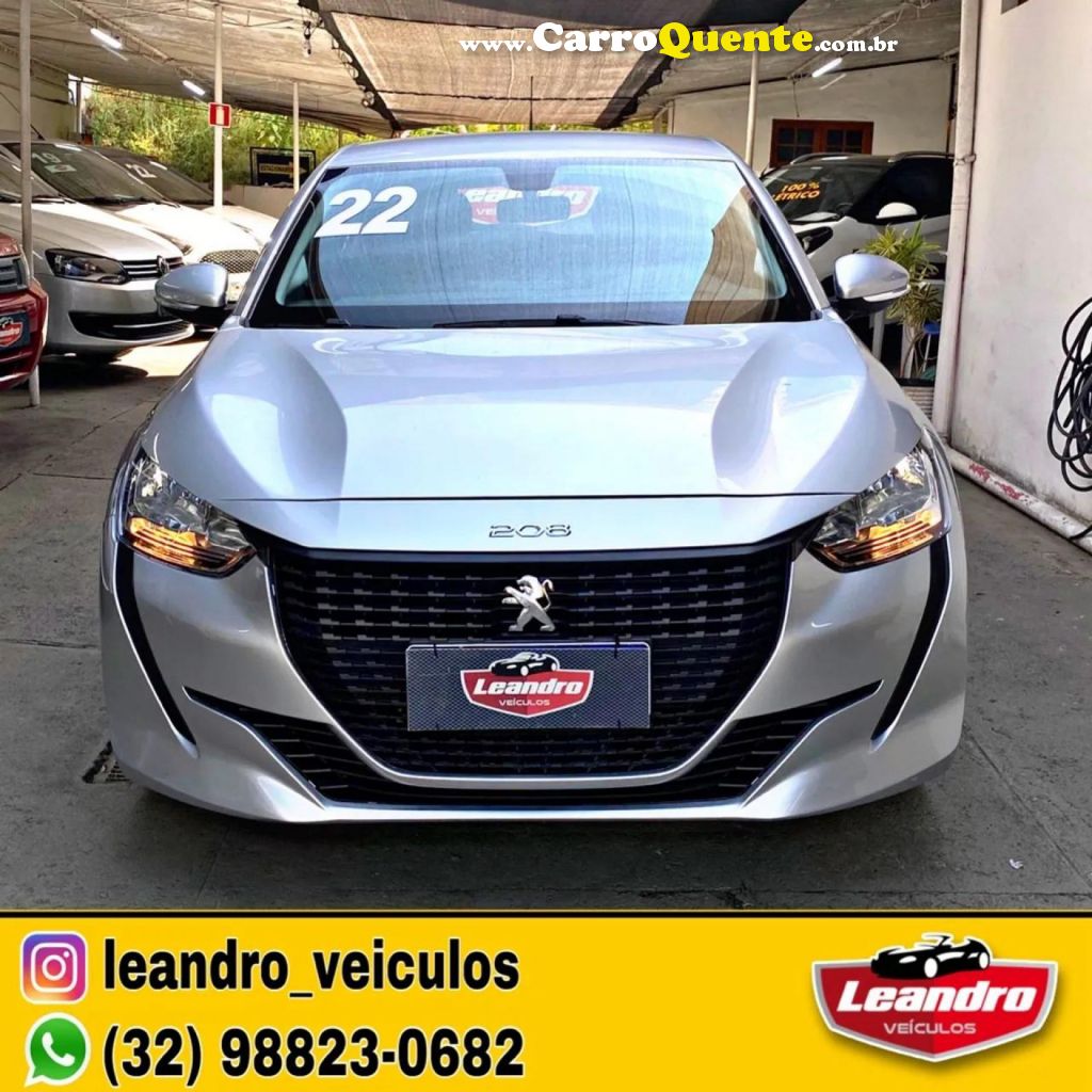 PEUGEOT   208 LIKE 1.6 FLEX 16V 5P MEC.   PRATA 2022 1.6 FLEX - Loja