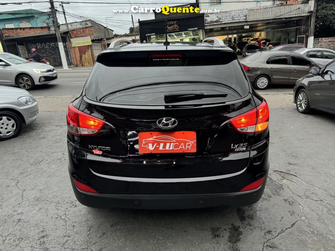 HYUNDAI   IX35 GLS 2.0 16V 2WD FLEX AUT.   PRETO 2014 2.0 FLEX - Loja