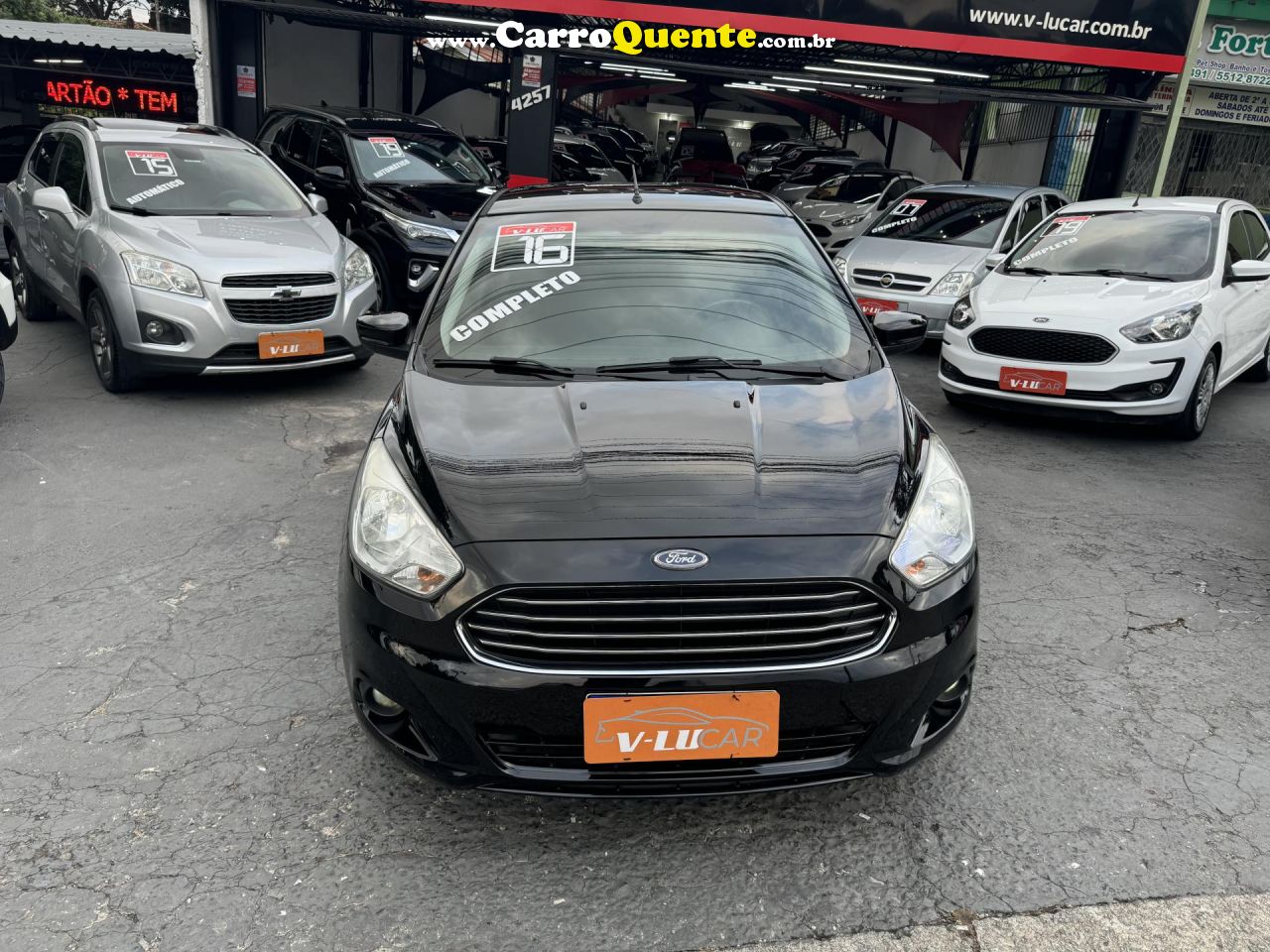 FORD   KA+ SEDAN 1.5 SEL 16V FLEX 4P   PRETO 2016 1.5 FLEX - Loja