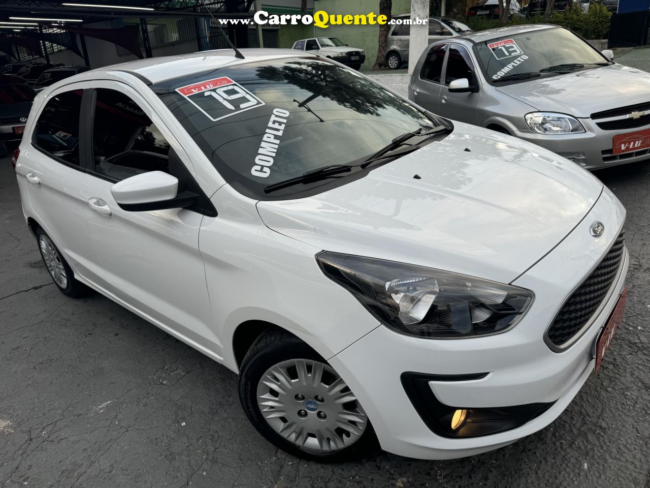 FORD   KA 1.5 SE 12V FLEX 5P MEC.   BRANCO 2019 1.5 FLEX - Loja