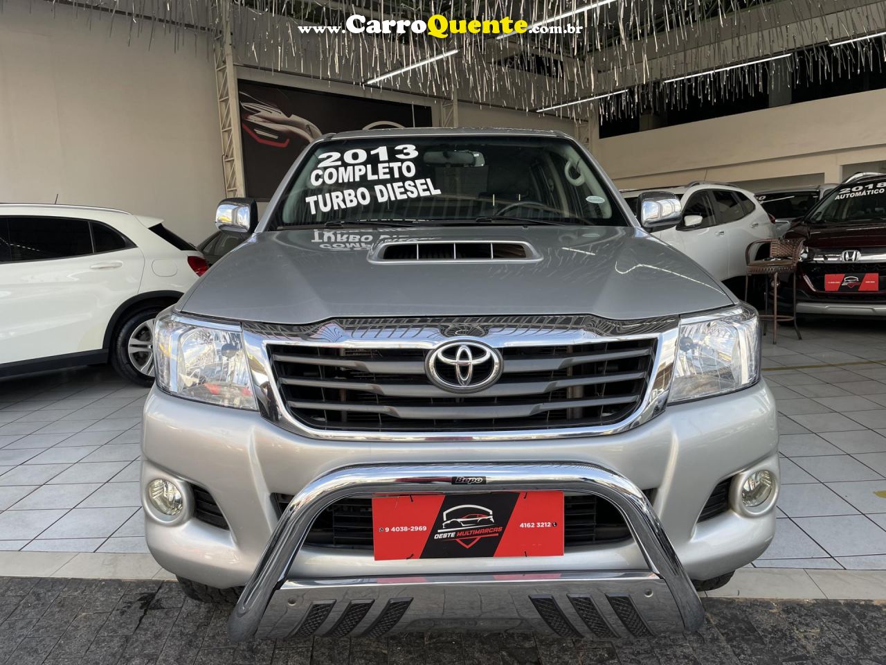 TOYOTA   HILUX CD D4-D 4X4 3.0 TDI DIES. MEC.   PRATA 2013 3.0 DIESEL - Loja