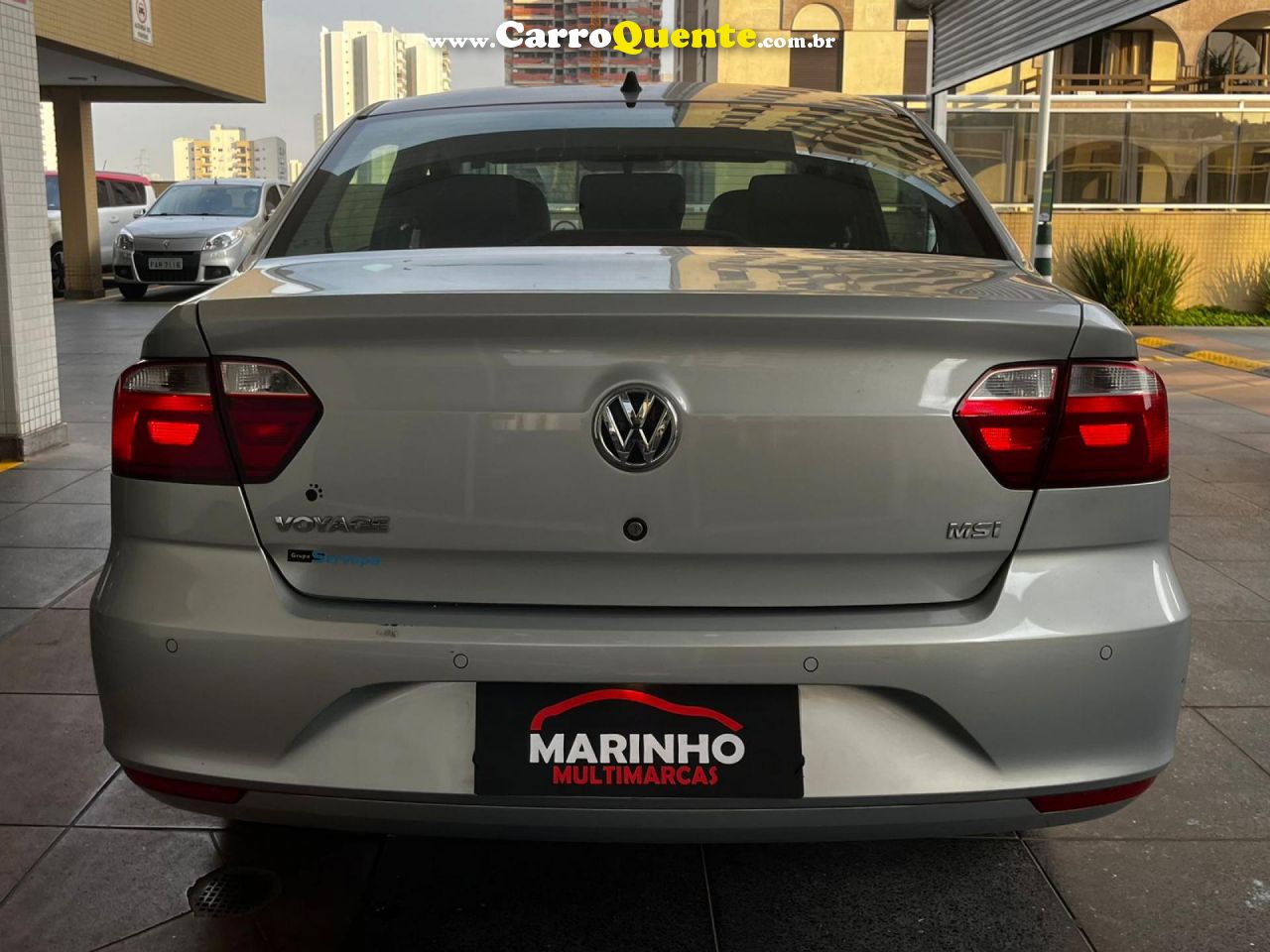 VOLKSWAGEN   VOYAGE AUTOMATICO 1.6 MSI FLEX TOP LINHA MULTIMIDIA RODAS PADDLE SHIFT   PRATA 2021 1.6 FLEX - Loja