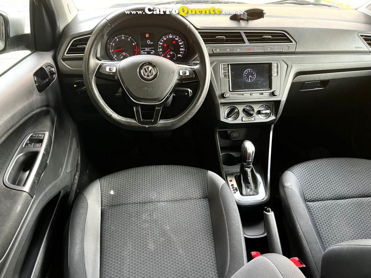 VOLKSWAGEN   VOYAGE AUTOMATICO 1.6 MSI FLEX TOP LINHA MULTIMIDIA RODAS PADDLE SHIFT   PRATA 2021 1.6 FLEX - Loja