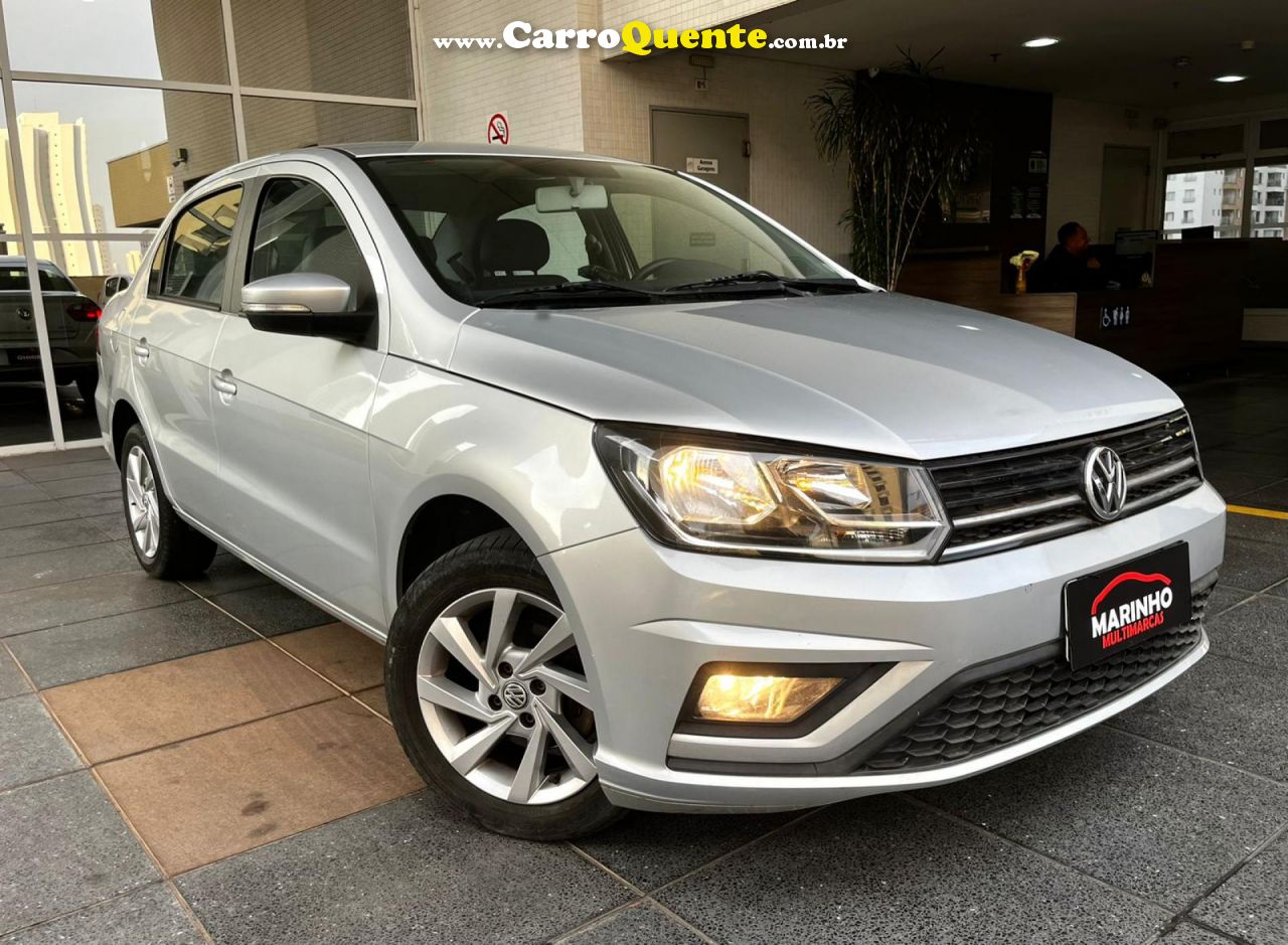 VOLKSWAGEN   VOYAGE AUTOMATICO 1.6 MSI FLEX TOP LINHA MULTIMIDIA RODAS PADDLE SHIFT   PRATA 2021 1.6 FLEX - Loja