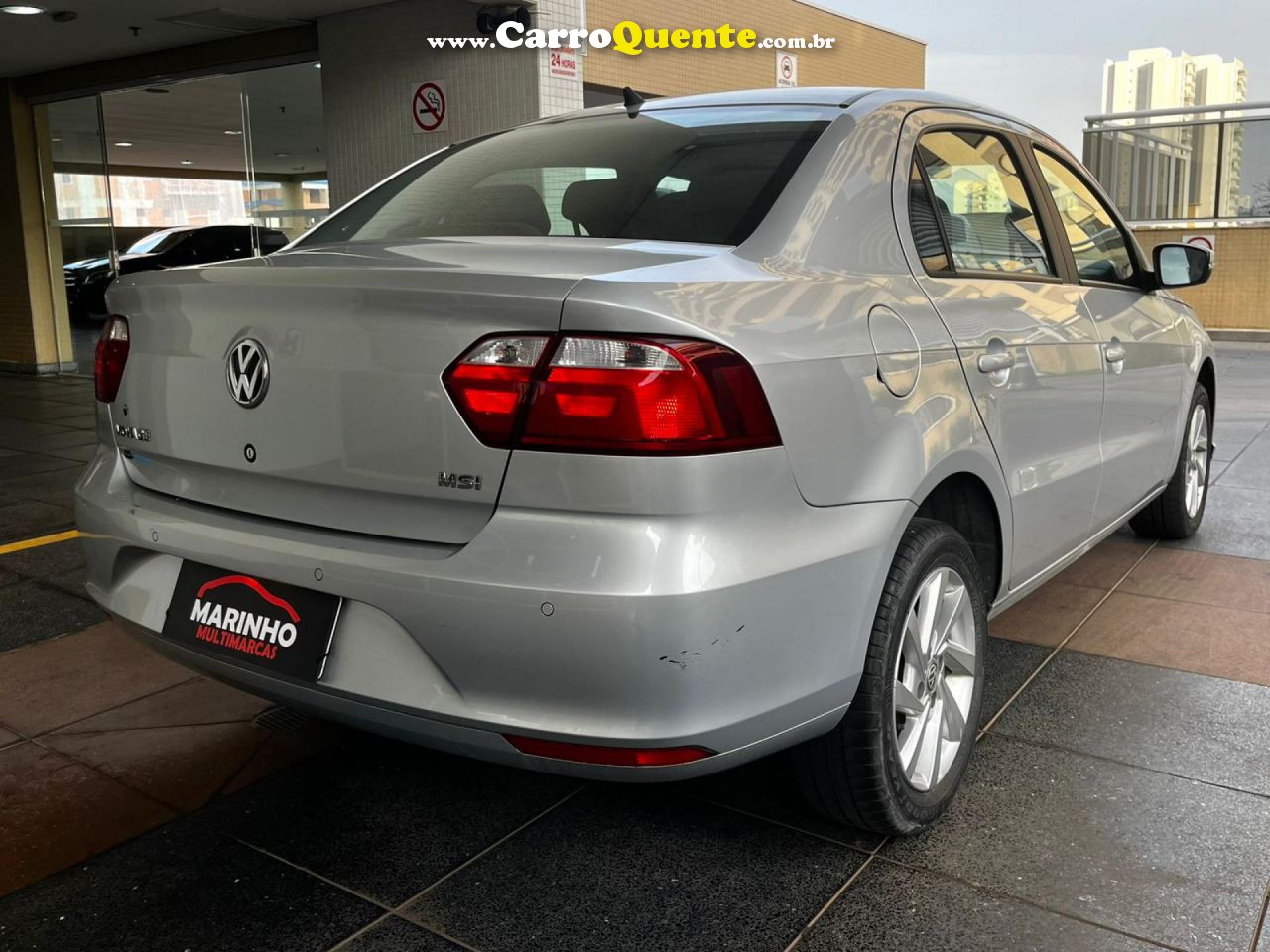 VOLKSWAGEN   VOYAGE AUTOMATICO 1.6 MSI FLEX TOP LINHA MULTIMIDIA RODAS PADDLE SHIFT   PRATA 2021 1.6 FLEX - Loja