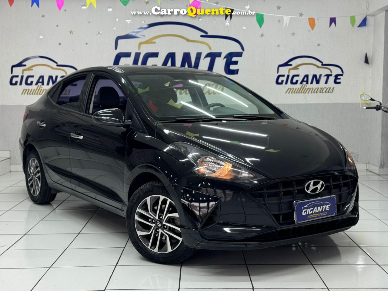 HYUNDAI   HB20S PLATINUM 1.0 TB FLEX 12V AUT.   PRETO 2022 1.0 FLEX - Loja