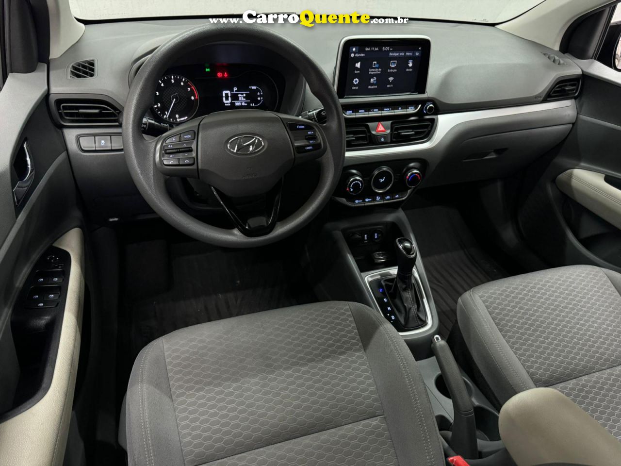 HYUNDAI   HB20S PLATINUM 1.0 TB FLEX 12V AUT.   PRETO 2022 1.0 FLEX - Loja