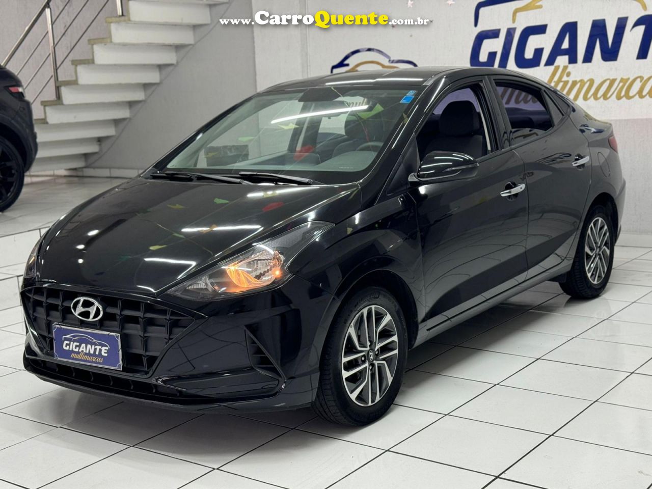 HYUNDAI   HB20S PLATINUM 1.0 TB FLEX 12V AUT.   PRETO 2022 1.0 FLEX - Loja