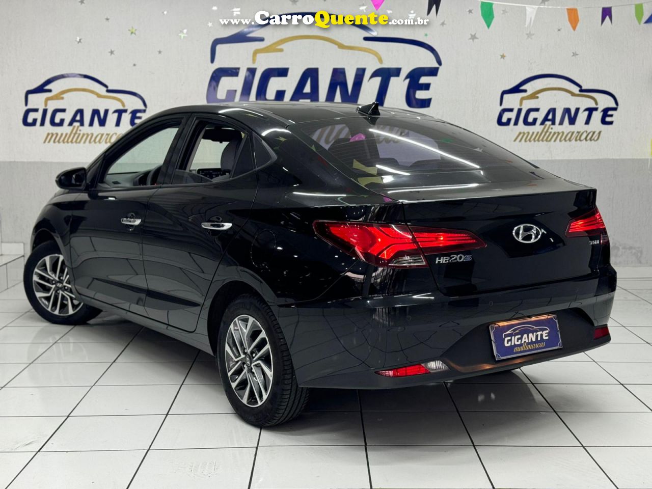 HYUNDAI   HB20S PLATINUM 1.0 TB FLEX 12V AUT.   PRETO 2022 1.0 FLEX - Loja