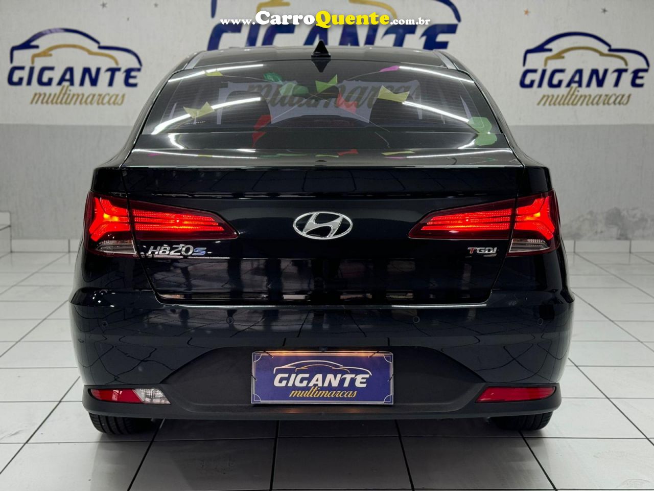 HYUNDAI   HB20S PLATINUM 1.0 TB FLEX 12V AUT.   PRETO 2022 1.0 FLEX - Loja