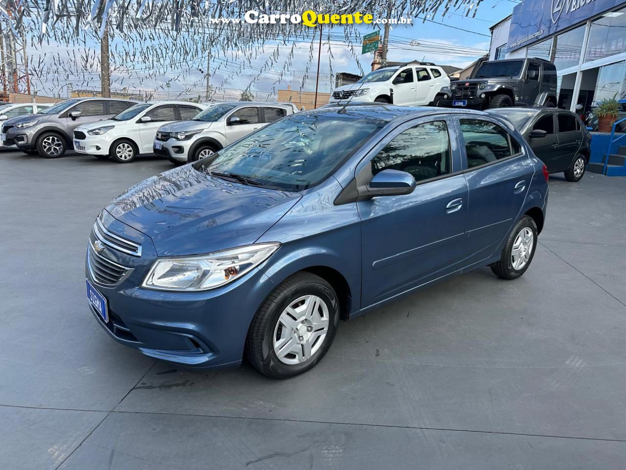 CHEVROLET   ONIX HATCH LT 1.0 8V FLEXPOWER 5P MEC.   AZUL 2015 1.0 FLEX - Loja