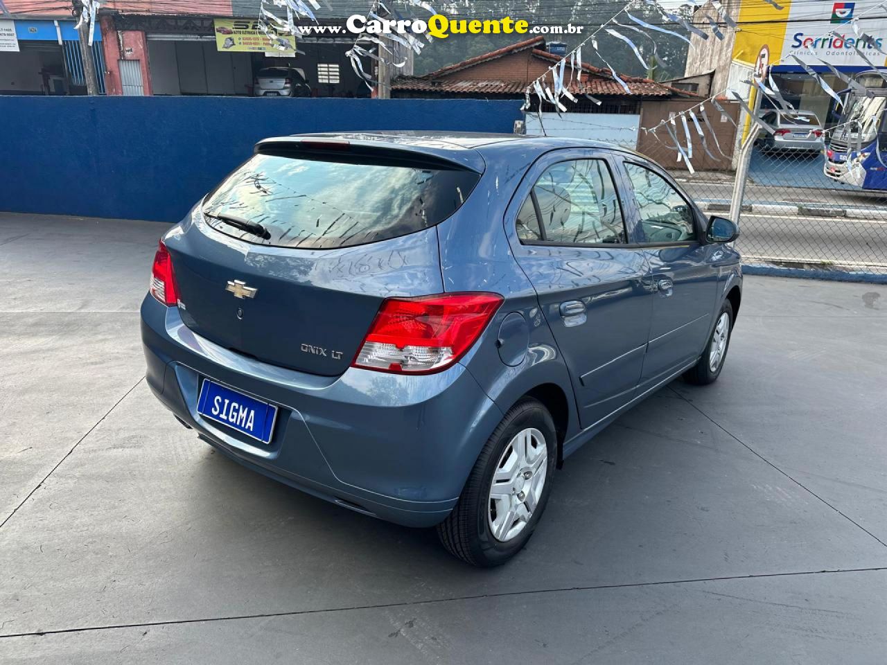 CHEVROLET   ONIX HATCH LT 1.0 8V FLEXPOWER 5P MEC.   AZUL 2015 1.0 FLEX - Loja