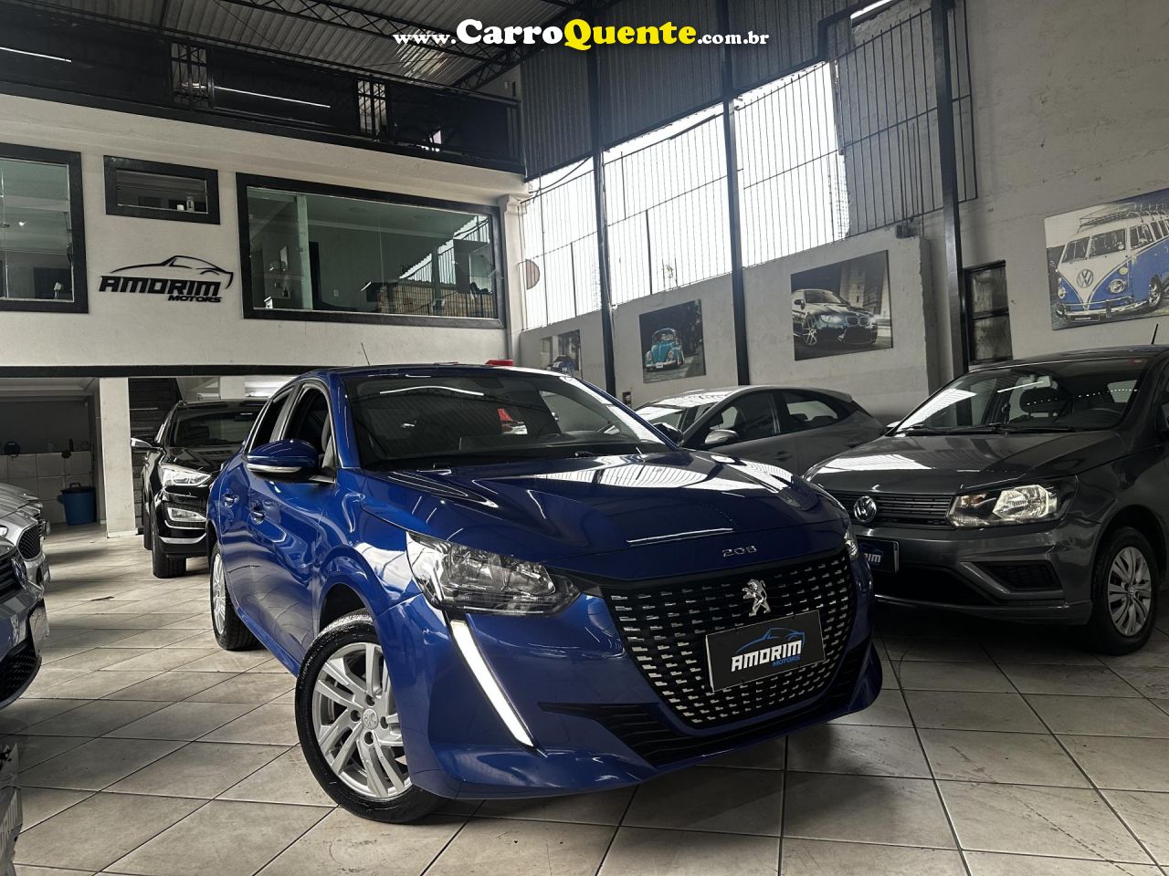 PEUGEOT   208 ACTIVE 1.6 FLEX 16V 5P AUT.   AZUL 2023 1.6 FLEX - Loja