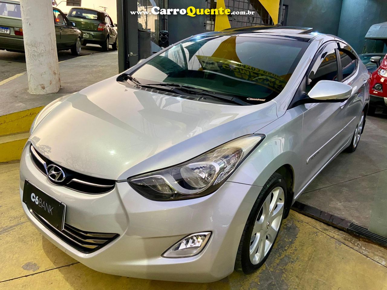 HYUNDAI   ELANTRA GLS 1.8 16V AUT.   PRATA 2012 1.8 GASOLINA - Loja