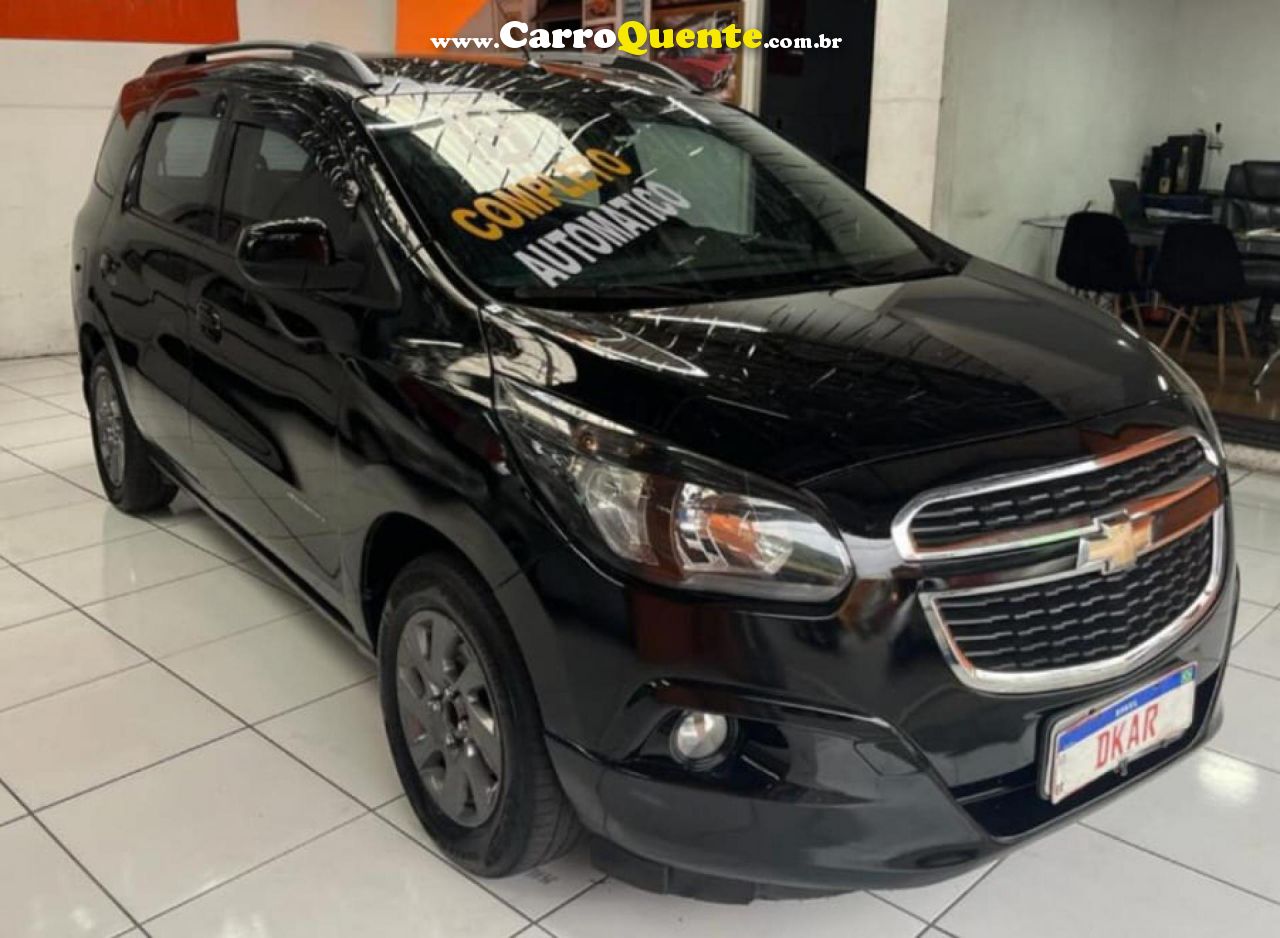 CHEVROLET   SPIN ADVANTAGE 1.8 8V ECONO.FLEX 5P AUT.   PRETO 2017 1.8 FLEX - Loja