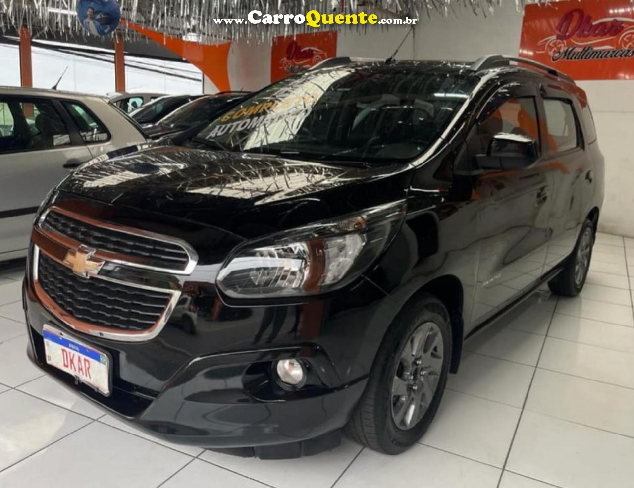 CHEVROLET   SPIN ADVANTAGE 1.8 8V ECONO.FLEX 5P AUT.   PRETO 2017 1.8 FLEX - Loja