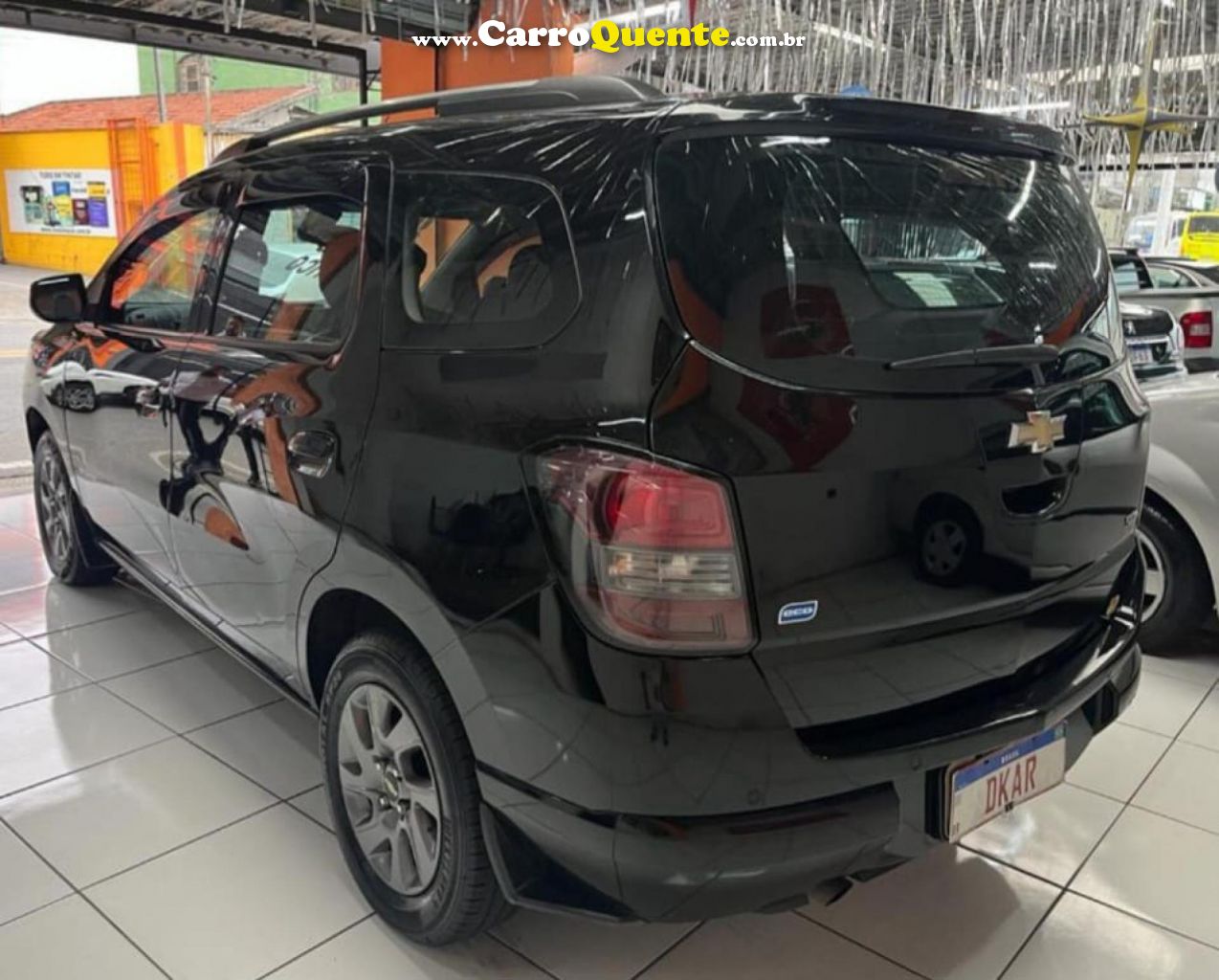 CHEVROLET   SPIN ADVANTAGE 1.8 8V ECONO.FLEX 5P AUT.   PRETO 2017 1.8 FLEX - Loja