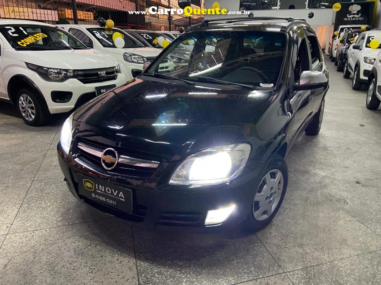 CHEVROLET   CELTA SPIRIT LT 1.0 MPFI 8V FLEXP. 5P   PRETO 2008 1.0 FLEX - Loja