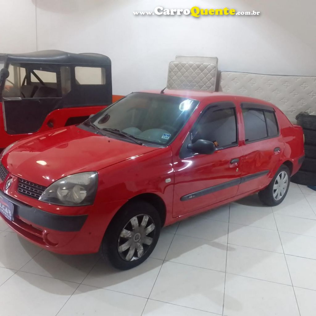 RENAULT   CLIO RN EXPRESSION 1.6 16V 5P   VERMELHO 2005 1.6 FLEX - Loja