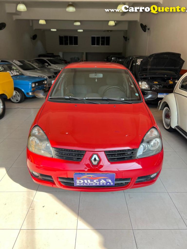 RENAULT   CLIO AUTHENTIQUE HI-FLEX 1.0 16V 5P   VERMELHO 2008 1.0 FLEX - Loja