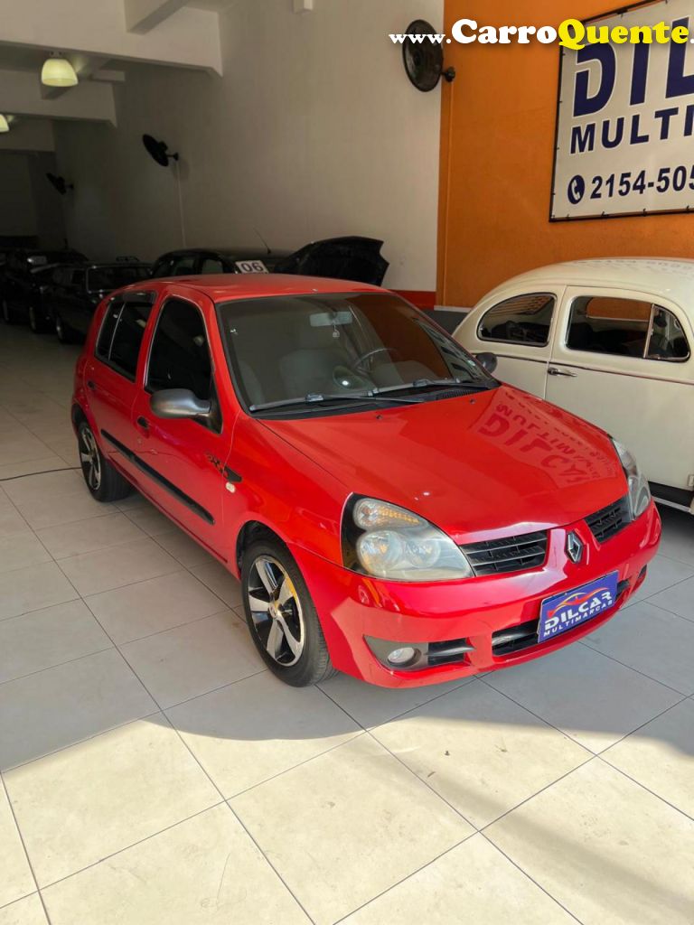 RENAULT   CLIO AUTHENTIQUE HI-FLEX 1.0 16V 5P   VERMELHO 2008 1.0 FLEX - Loja