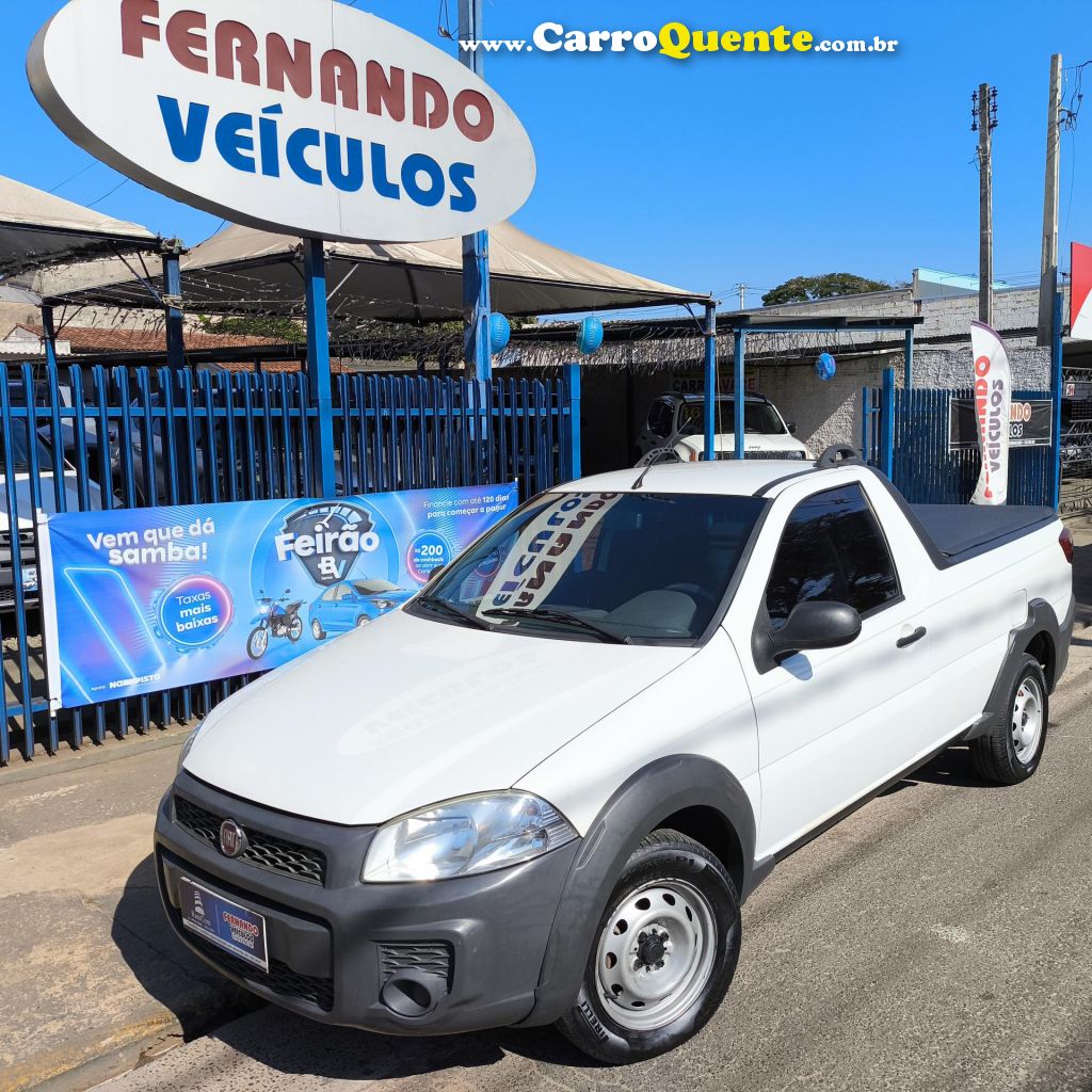 FIAT   STRADA WORKING HARD 1.4 FIRE FLEX 8V CS   BRANCO 2020 1.4 FLEX - Loja