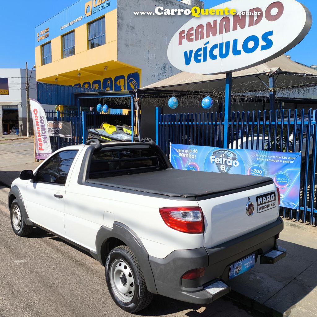 FIAT   STRADA WORKING HARD 1.4 FIRE FLEX 8V CS   BRANCO 2020 1.4 FLEX - Loja