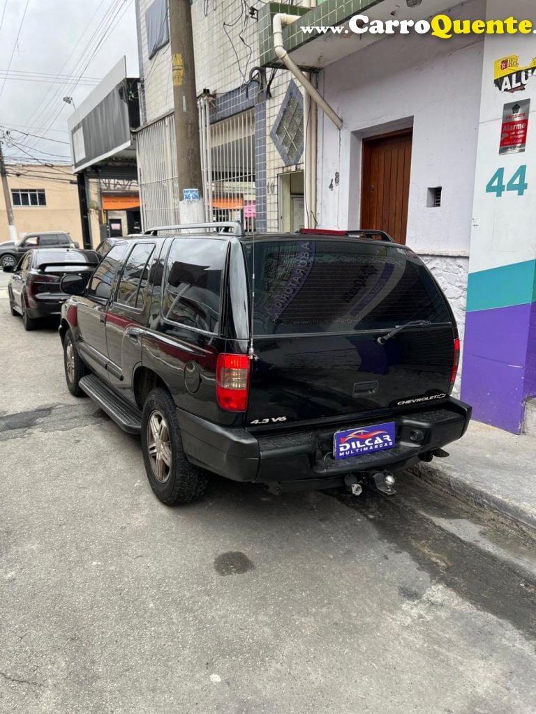 CHEVROLET   S10 BLAZER EXECUTIVE 4.3 V6   PRETO 2003 4.3 GASOLINA - Loja