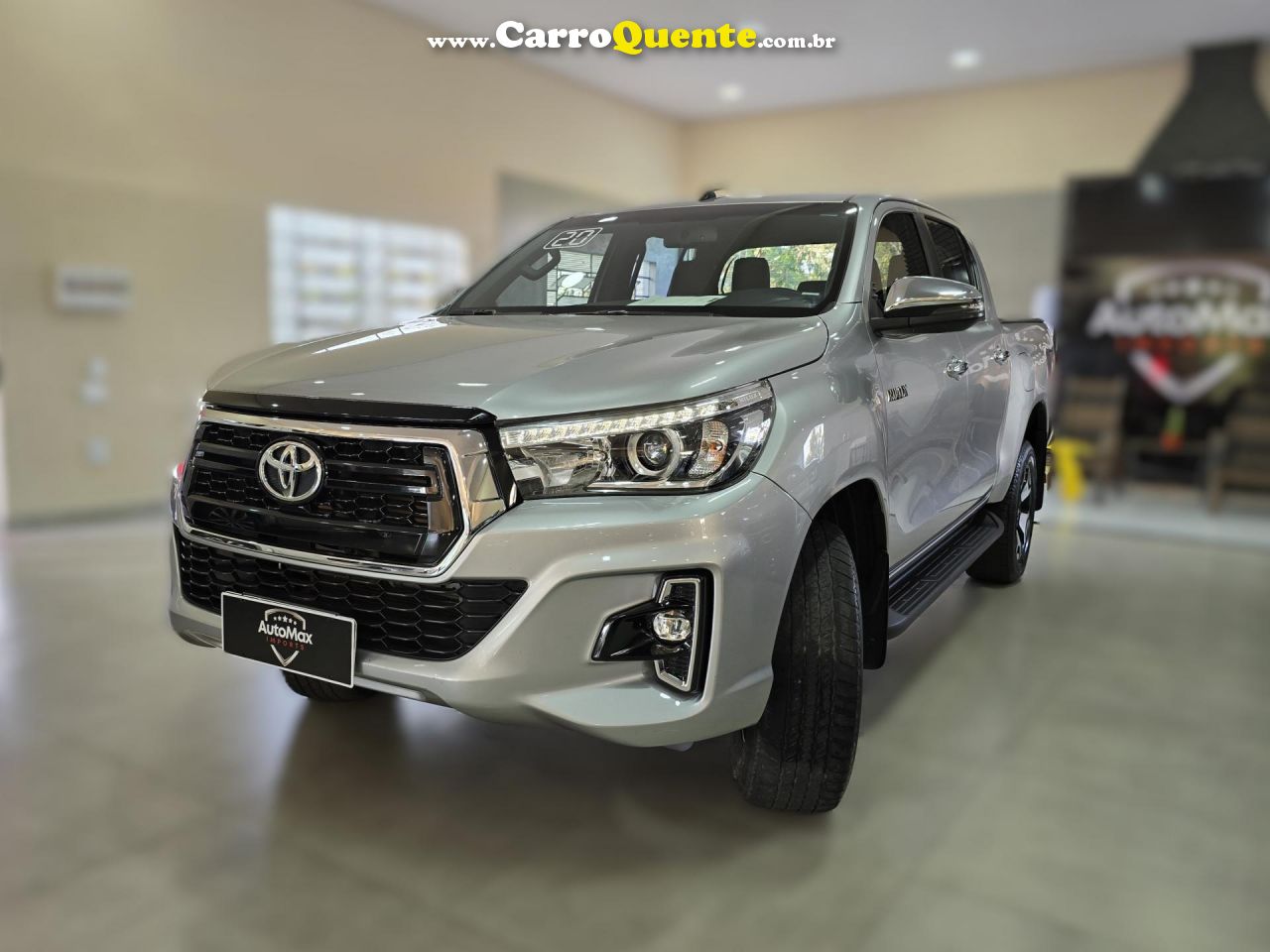 TOYOTA   HILUX CD SRX 4X4 2.8 TDI 16V DIESEL AUT.   PRATA 2020 2.8 DIESEL - Loja