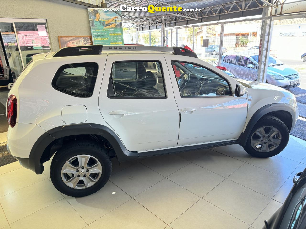 RENAULT   DUSTER DYNAMIQUE 1.6 FLEX 16V AUT.   BRANCO 2019 1.6 FLEX - Loja