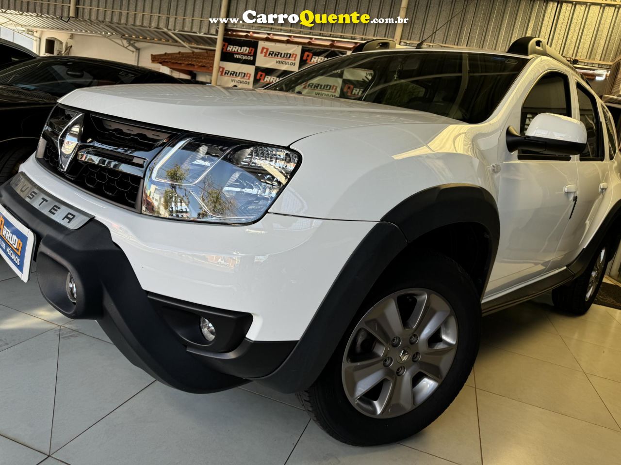 RENAULT   DUSTER DYNAMIQUE 1.6 FLEX 16V AUT.   BRANCO 2019 1.6 FLEX - Loja