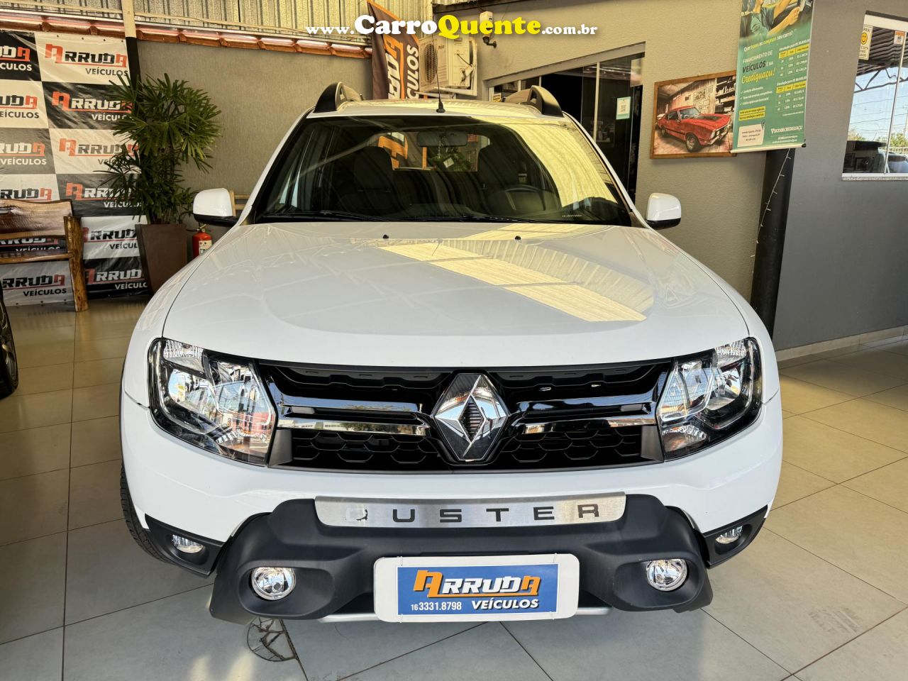 RENAULT   DUSTER DYNAMIQUE 1.6 FLEX 16V AUT.   BRANCO 2019 1.6 FLEX - Loja