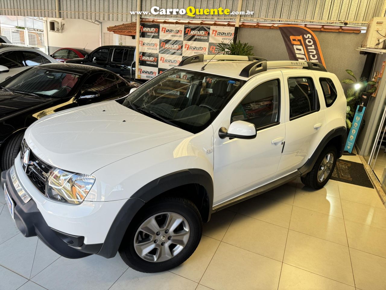 RENAULT   DUSTER DYNAMIQUE 1.6 FLEX 16V AUT.   BRANCO 2019 1.6 FLEX - Loja