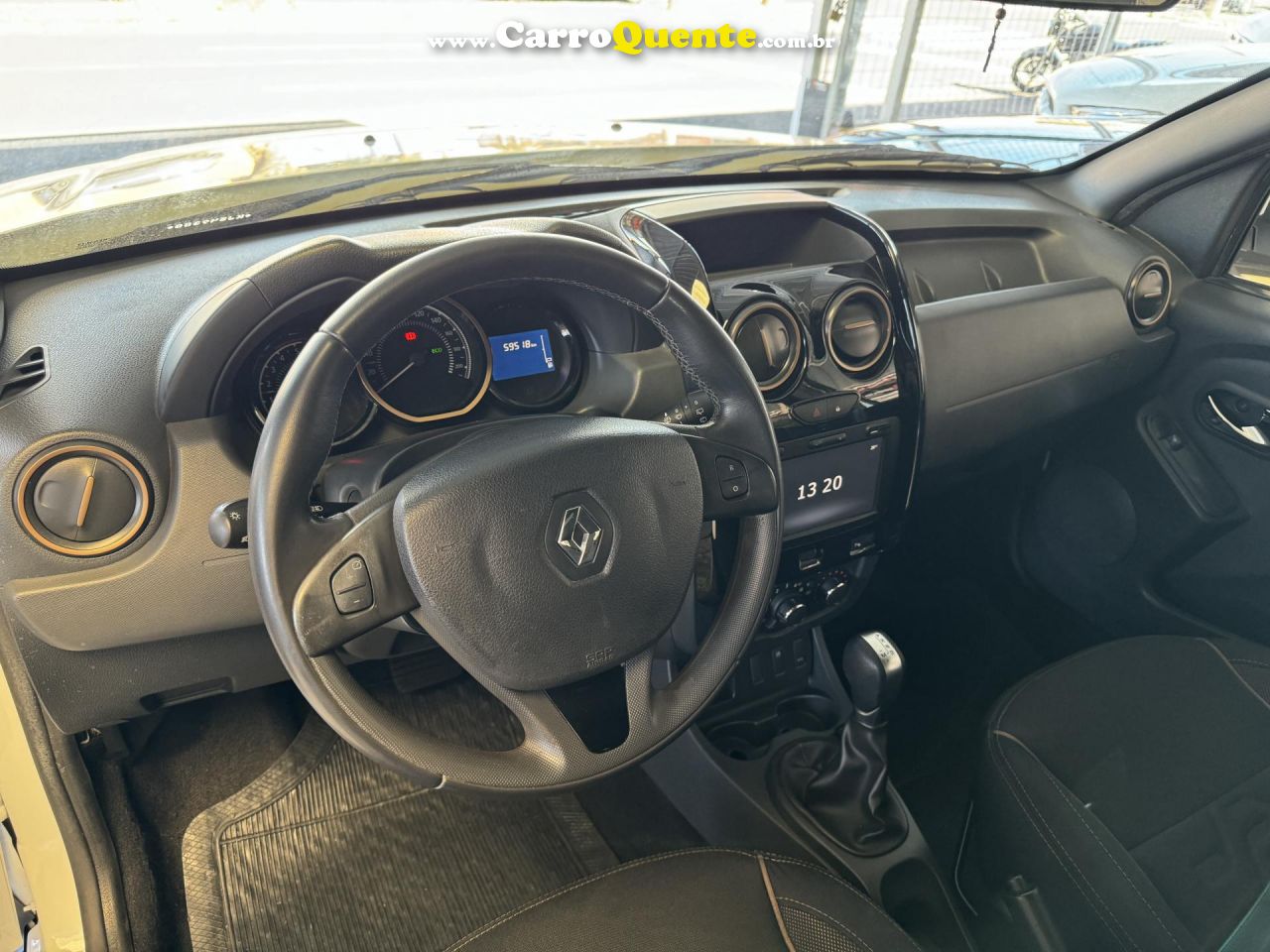 RENAULT   DUSTER DYNAMIQUE 1.6 FLEX 16V AUT.   BRANCO 2019 1.6 FLEX - Loja