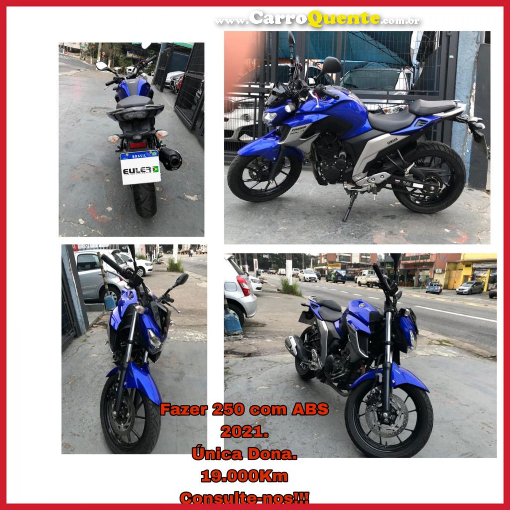 YAMAHA    FAZER 250 COM ABS    AZUL 2021 250 FLEX - Loja