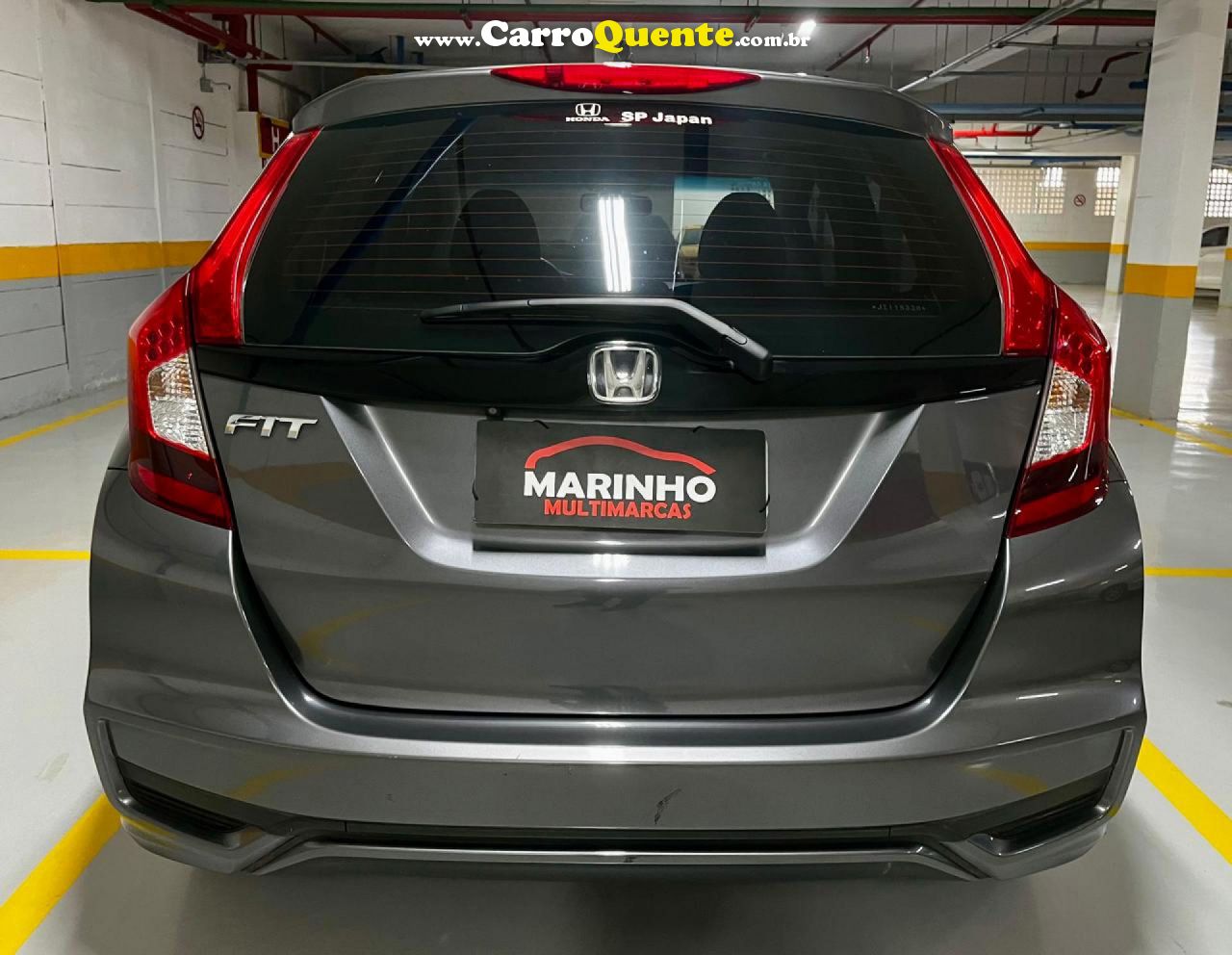 HONDA   FIT PERSONAL AUTOMATICO CVT FLEX COMPLETO UNICA DONA 4 PNEUS NOVOS   CINZA 2018 1.5 FLEX - Loja