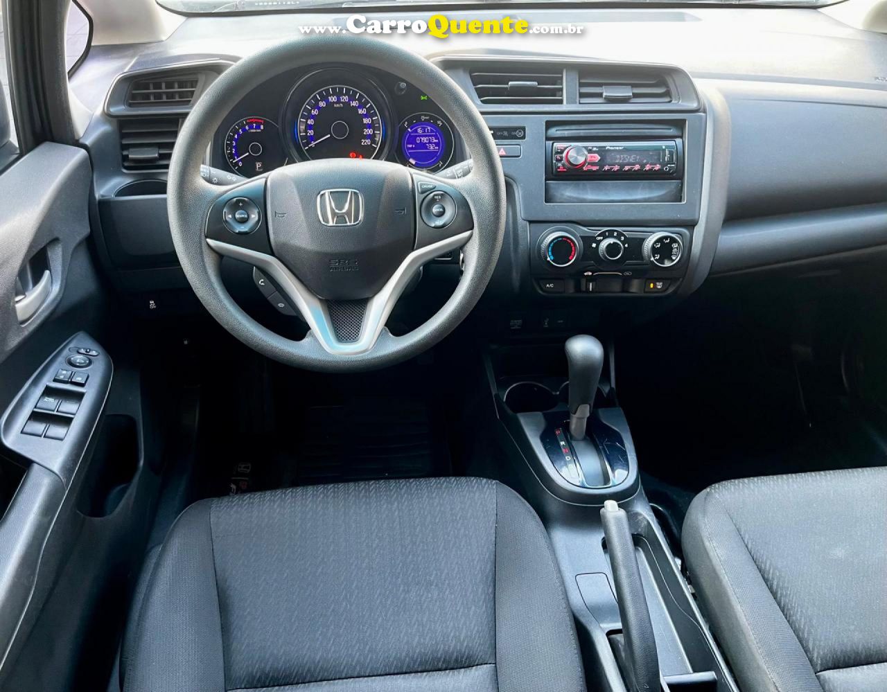 HONDA   FIT PERSONAL AUTOMATICO CVT FLEX COMPLETO UNICA DONA 4 PNEUS NOVOS   CINZA 2018 1.5 FLEX - Loja