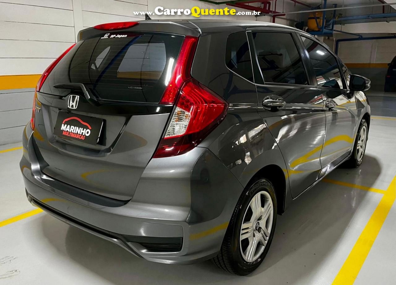 HONDA   FIT PERSONAL AUTOMATICO CVT FLEX COMPLETO UNICA DONA 4 PNEUS NOVOS   CINZA 2018 1.5 FLEX - Loja