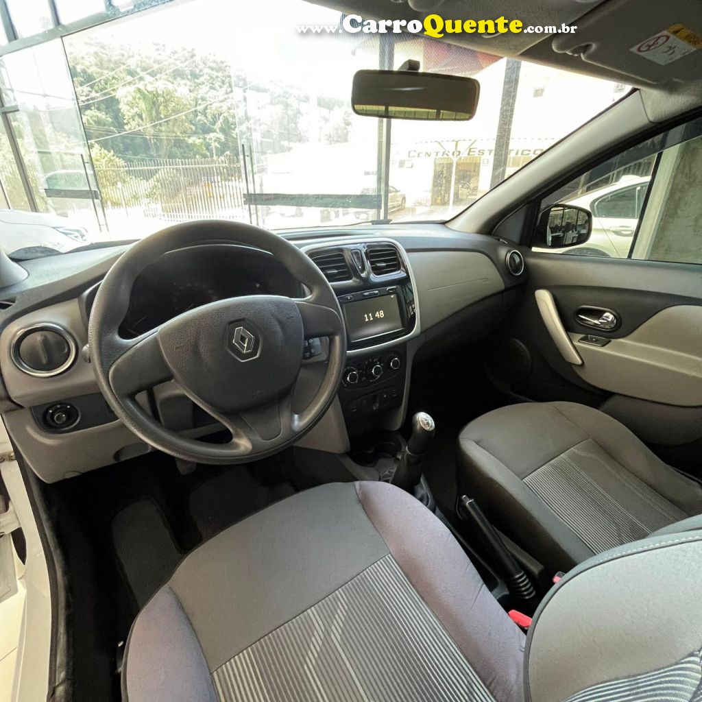 RENAULT   LOGAN EXPRESSION FLEX 1.0 12V 4P   BRANCO 2020 1.0 FLEX - Loja