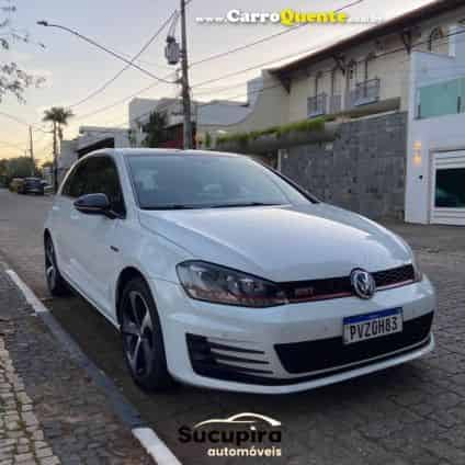 VOLKSWAGEN   GOLF GTI 2.0 TSI 220CV AUT.   BRANCO 2015 2.0 GASOLINA