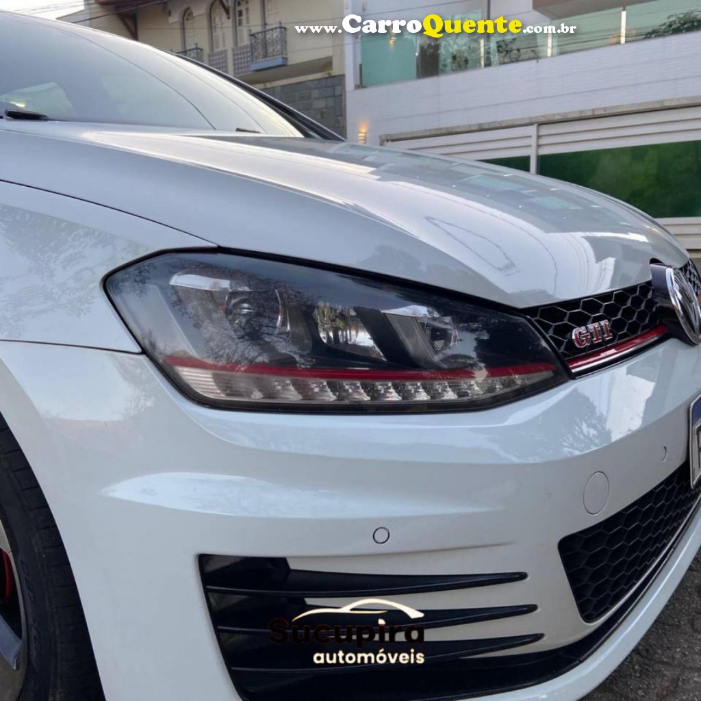 VOLKSWAGEN   GOLF GTI 2.0 TSI 220CV AUT.   BRANCO 2015 2.0 GASOLINA - Loja