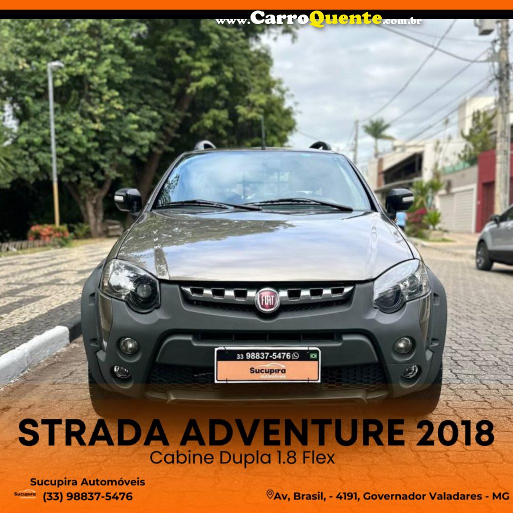 FIAT   STRADA ADVENTURE1.8 1.8 LOCKER FLEX CD   CINZA 2018 1.8 FLEX - Loja