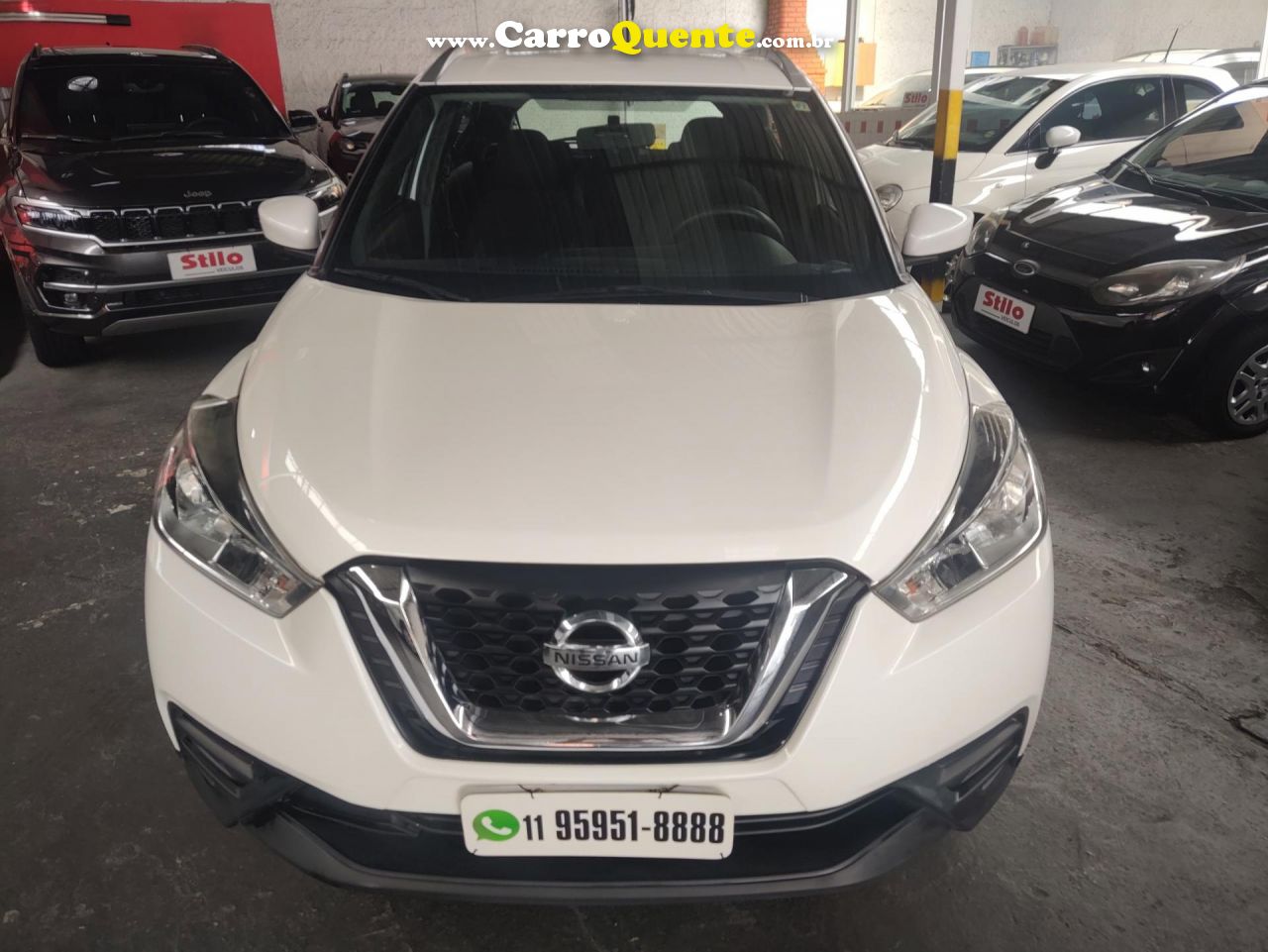 NISSAN   KICKS S DIRECT 1.6 16V FLEX 5P AUT.(PCD)   BRANCO 2019 1.6 FLEX - Loja