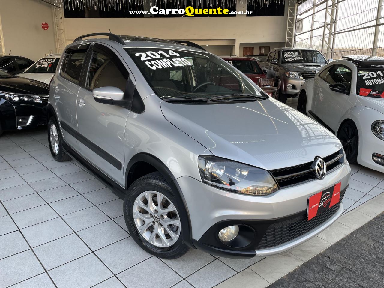 VOLKSWAGEN   CROSSFOX 1.6 MI TOTAL FLEX 8V 5P   PRATA 2014 1.6 FLEX - Loja