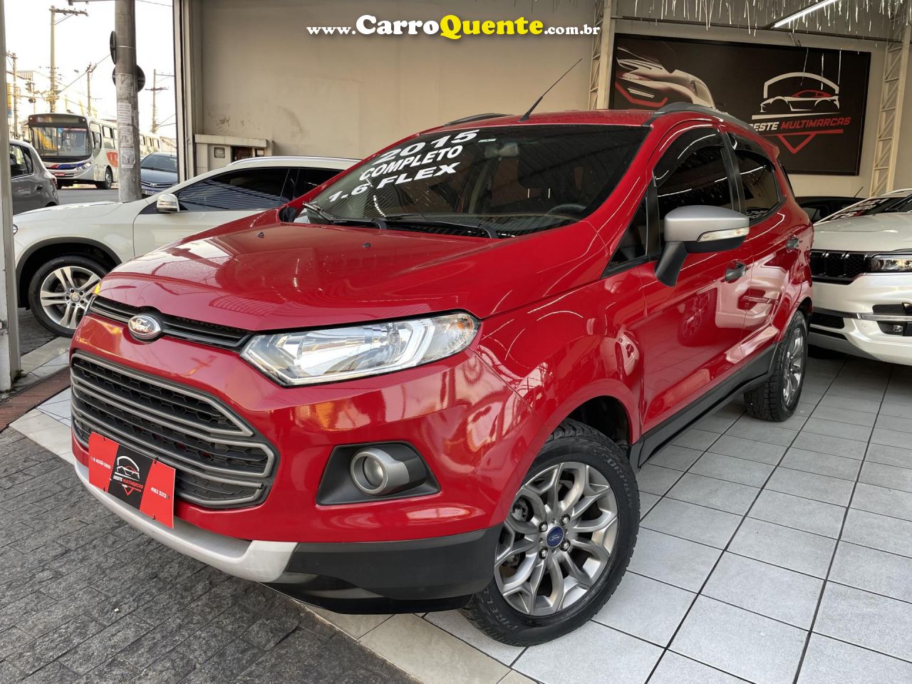 FORD   ECOSPORT FREESTYLE 1.6 16V FLEX 5P   VERMELHO 2015 1.6 FLEX - Loja